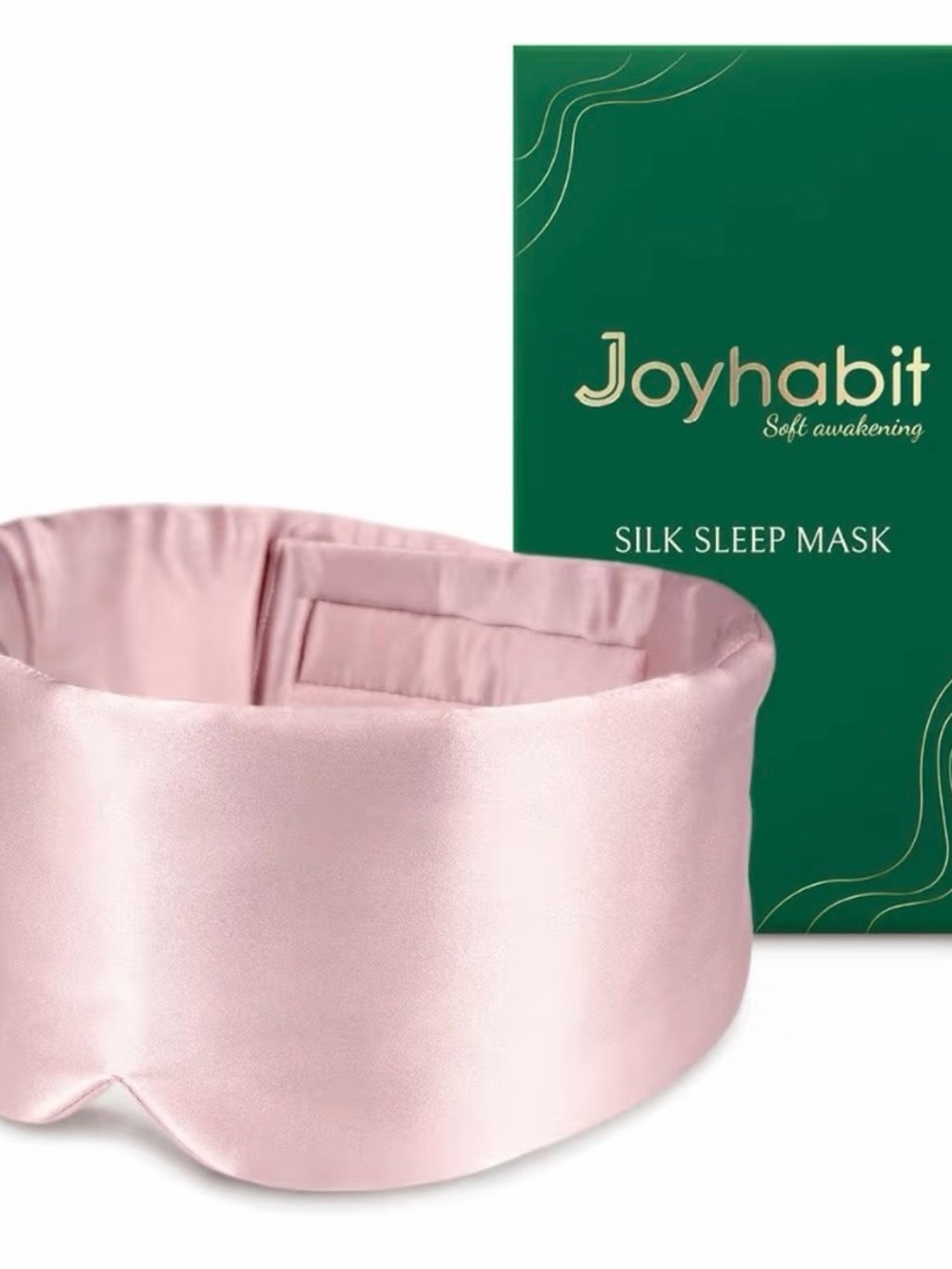 Joyhabit Silk Sleep Mask in Light Pink